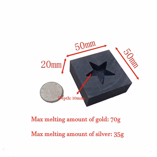 グラファイトモールド金溶解用グラファイトインゴットモールド金鋳造製錬